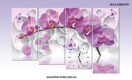 Каталог модульных картин с часами, размеры, цены на сайте http://www.foto-holst.. . фото 3