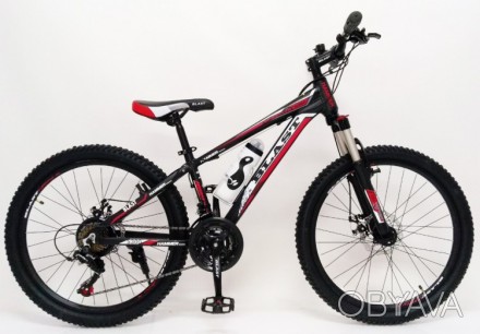 Горный подростковый велосипед S300 BLAST БЛАСТ черно красный 24 дюйма рама 13
 
. . фото 1