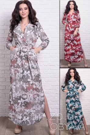 Красивое женское платье Енди лилии
Материал: качественный турецкий софт - шелк
Д. . фото 1