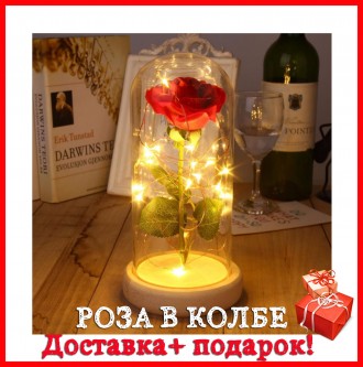 Подарок! Роза в колбе с подсветкой+бонус. Роза в стеклянной колбе с LED подсвет. Дніпро. фото 1 Подарок! Роза в колбе с подсветкой+бонус. Роза в стеклянной колбе с LED подсвет. Дніпро. фото 1