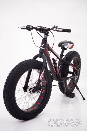 Горный детский велосипед фэтбайк 20 дюймов S800 HAMMER EXTRIME Черно красный
 
Г. . фото 1