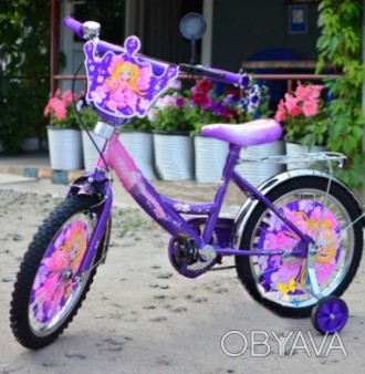 Детский велосипед Mustang Принцесса 16 дюймов фиолетовый 
Характеристики:
низкая. . фото 1