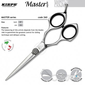 Ножницы прямые Kiepe Master Sensor 5" 260/5" скользящий срез 5,5 258-5,5 имеют з. . фото 1