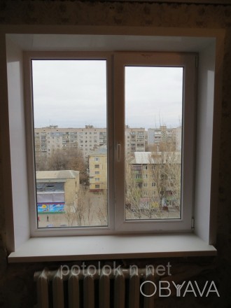Пластиковые откосы на металлопластиковое окно размером 850*1400 мм, ширина откос. . фото 1