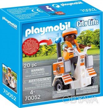 
Playmobil 70052 Спасатель на скутере. 
Серия City Life 
 
Там, где заторы на до. . фото 1
