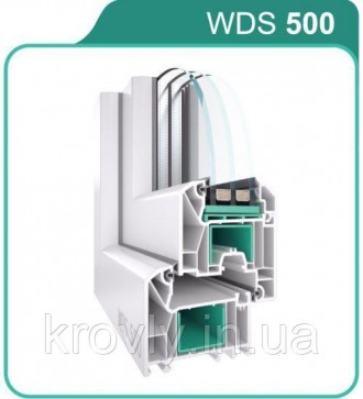 Металлопластиковое окно WDS 500. Харьков. фото 1 Металлопластиковое окно WDS 500. Харьков. фото 1