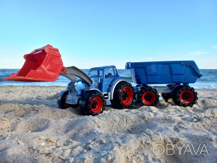 
Трактор бульдозер пластиковый большой с прицепом Орион Тexas ORION от 1 года
Тр. . фото 1