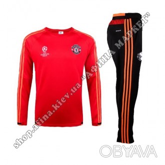 Купить тренировочный костюм для футбола Манчестер Юнайтед детский 2021 в Киеве ⚽. . фото 1