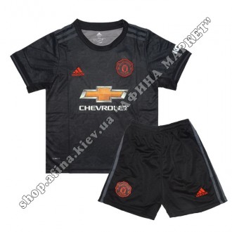 Детская футбольная форма Манчестер Юнайтед 2019-2020 Adidas резервная. Купить фу. . фото 2