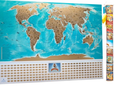 Скретч карта мира с флагами My Map Flags Edition (английский язык) в тубусе. Київ. фото 1 Скретч карта мира с флагами My Map Flags Edition (английский язык) в тубусе. Київ. фото 1
