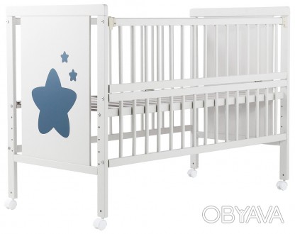 Уютная детская кроватка Babyroom Звездочка может использоваться как на колесах, . . фото 1
