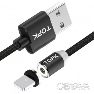 Кабель USB 2.0 – Lightning для зарядки магнитный со светильником нейлон
Прочный,. . фото 1