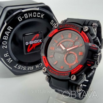 
Ударопрочные, влагозащищенные, спортивные наручные часы Casio G-Shock черного ц. . фото 1