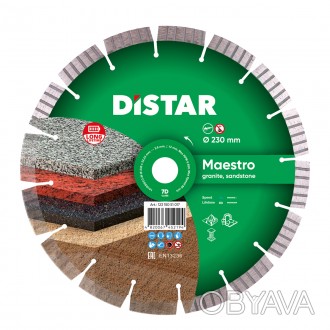 Алмазний диск DISTAR 1A1RSS-W MAESTRO з турбо сегментом призначений для різання . . фото 1