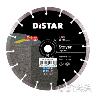 Алмазний відрізний диск DISTAR 1A1RSS STAYER виготовлений за сучасними технологі. . фото 1
