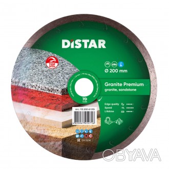 Алмазний диск DISTAR 1A1R GRANITE PREMIUM застосовується професіоналами для різа. . фото 1