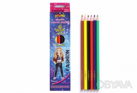 Олівці кольорові 6 кольорів гнучкі Kidis Star model 7956
 
Кольорові олівці Kidi. . фото 1