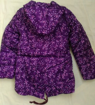 Хорошего качества демисезонные Куртки ветровки для девочек - цвет сиреневый с цв. . фото 9