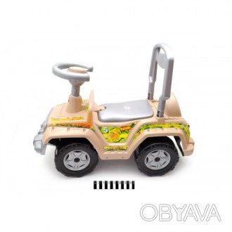 Машинка каталка прогулочная Ориончик,Сафари песочный" Джип" 4х4 пісочний
 Детска. . фото 1