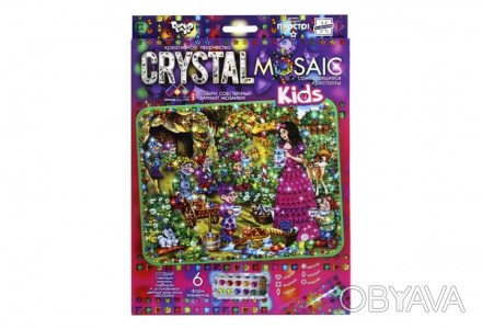 Набір Мозаїка з кристалів Crystal Mosaic Kids 07 Білосніжка Danko Toys CRMk-01-0. . фото 1