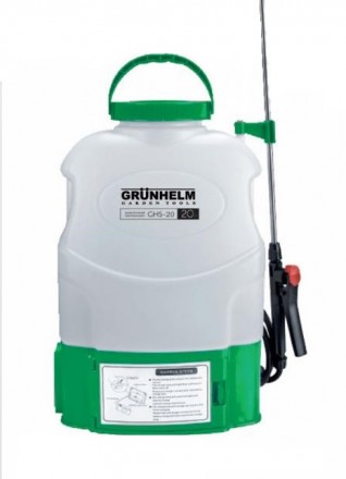 Опрыскиватель аккумуляторный Grunhelm GHS-20 20 л. Дніпро. фото 1 Опрыскиватель аккумуляторный Grunhelm GHS-20 20 л. Дніпро. фото 1
