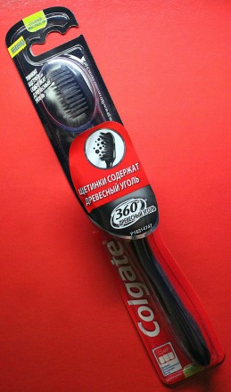 Зубная Щетка Colgate 360° "Древесный Уголь" Medium (Черная). Одесса. фото 1 Зубная Щетка Colgate 360° "Древесный Уголь" Medium (Черная). Одесса. фото 1