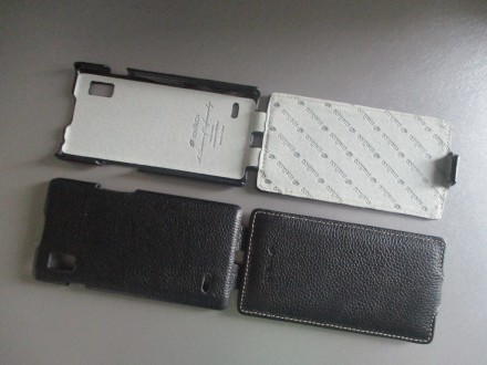 Чехол флип Melkco для LG Optimus L9 (P760 / P765).   Натуральная кожа.  Цвет -  . . фото 5
