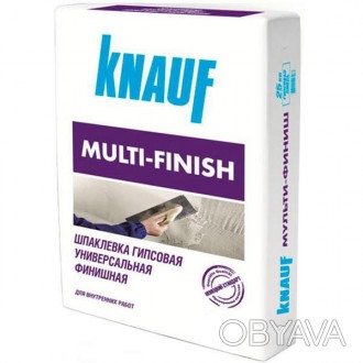 
Шпаклевка МУЛЬТИФИНИШ фирмы KNAUF – порошкообразная смесь на основе гипса, соде. . фото 1