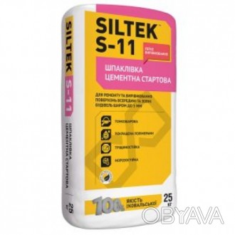 
Стартовая цементная шпаклевка SILTEK S-11 используется для ремонтных работ и вы. . фото 1