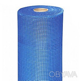 
Стеклотканевая сетка синяя используется в строительстве для укрепления штукатур. . фото 1