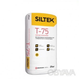 
SILTEK Т-75 используется для приклеивания теплоизоляционной плиты из минваты и . . фото 1