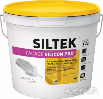 
Краска силиконмодифицированная фасадная (4,5 л) Faсade Pro Silicon от SILTEK от. . фото 1