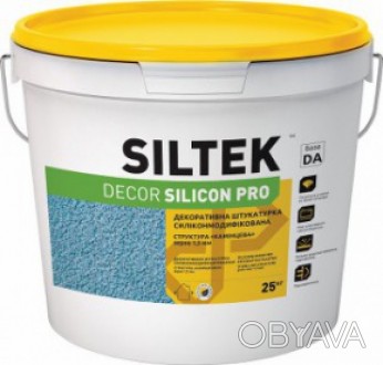 
Силиконовая штукатурка камешковая, зерно 1,5 мм (база DА) Siltek Decor Silicon . . фото 1