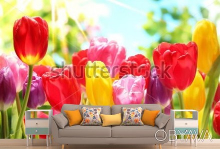 
Оригинальные фотообои Майские тюльпаны оптимальное дополнение к уютному интерье. . фото 1
