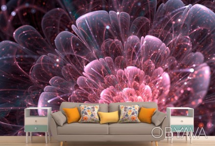 
Фотообои 3Д цветы будущего — прекрасное современное решение для интерьера в люб. . фото 1