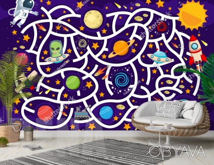 
Фотообои карта солнечной системы - подтянет вас, вашего ребенка в знаниях астро. . фото 1