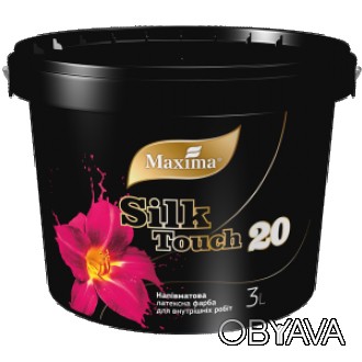 
Полуматовая латексная краска Silk Touch 20 Maxima применяется для покраски пото. . фото 1