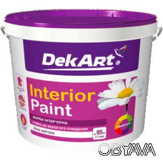 
Краска интерьерная "Interior" DekArt применяется для проведения первичных и рем. . фото 1