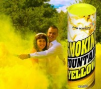 Желтый цветной дым для фотосессии. Київ. фото 1