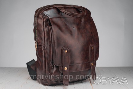 
Рюкзак мужской коричневый городской повседневный из эко-кожи Roll
Данный рюкзак. . фото 1