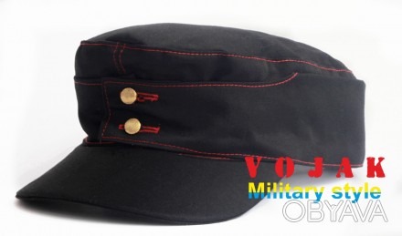 Кепка "М-43 егерская" (черная с красной нитью).
Цвет: черный, черный с красной п. . фото 1