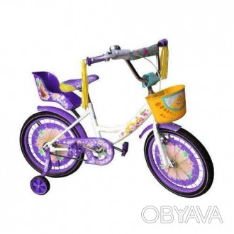 Детский двухколесный велосипед GIRLS 14 дюймов фиолетовый 
 
Характеристики:
	Уп. . фото 1