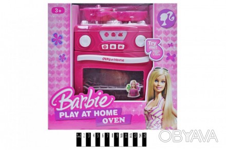 Кухонна плита "Barbie" музично-світлова, в коробці, QF26131BA р.29,5*13,5*28см. . . фото 1