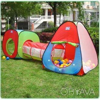 Палатка детская игровая "3 в 1 плюс" Красочная занимательная палатка замечательн. . фото 1