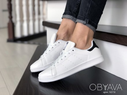 Кроссовки женские подростковые белые с черным Adidas Stan Smith
Производитель: В. . фото 1