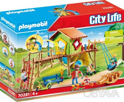
Playmobil 70281 
Серия city Life 
 
Детская игровая площадка в эко-стиле. 
 
Пр. . фото 1