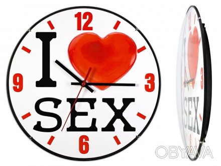  Настенные часы для влюбленных "Я люблю секс" станут выбором людей с чувством юм. . фото 1