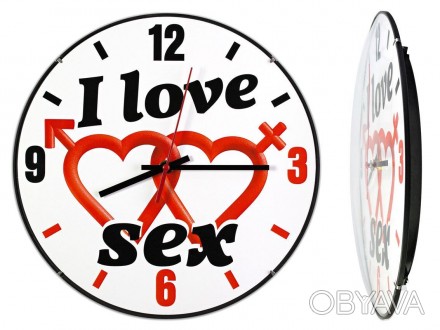 Настенные часы для влюбленных "Я люблю секс" станут выбором людей с чувством юмо. . фото 1