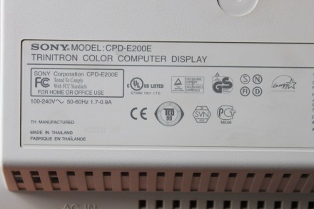 Монитор SONY Multiscan CPD-E200

- Технические характеристики;

• Код м. . фото 9