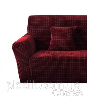 Натяжной чехол на кресло Бордовый
Размер кресла 90х140
Приятная ткань из сверхмя. . фото 1